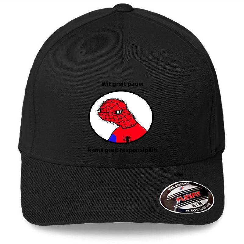 spoderman greit pouer Premium Flat Bill Snapback Caps
