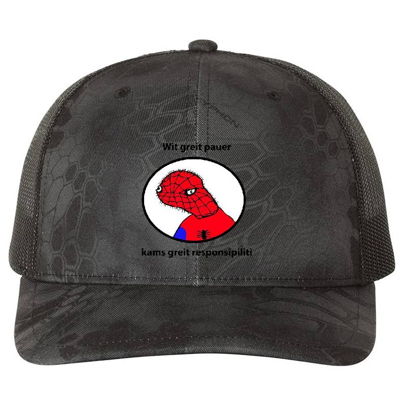spoderman greit pouer Premium Flat Bill Snapback Caps