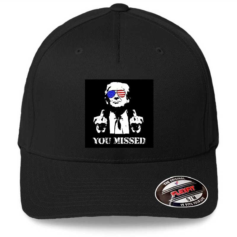 Donald Trump you Missed  Premium Flat Bill Snapback Caps
