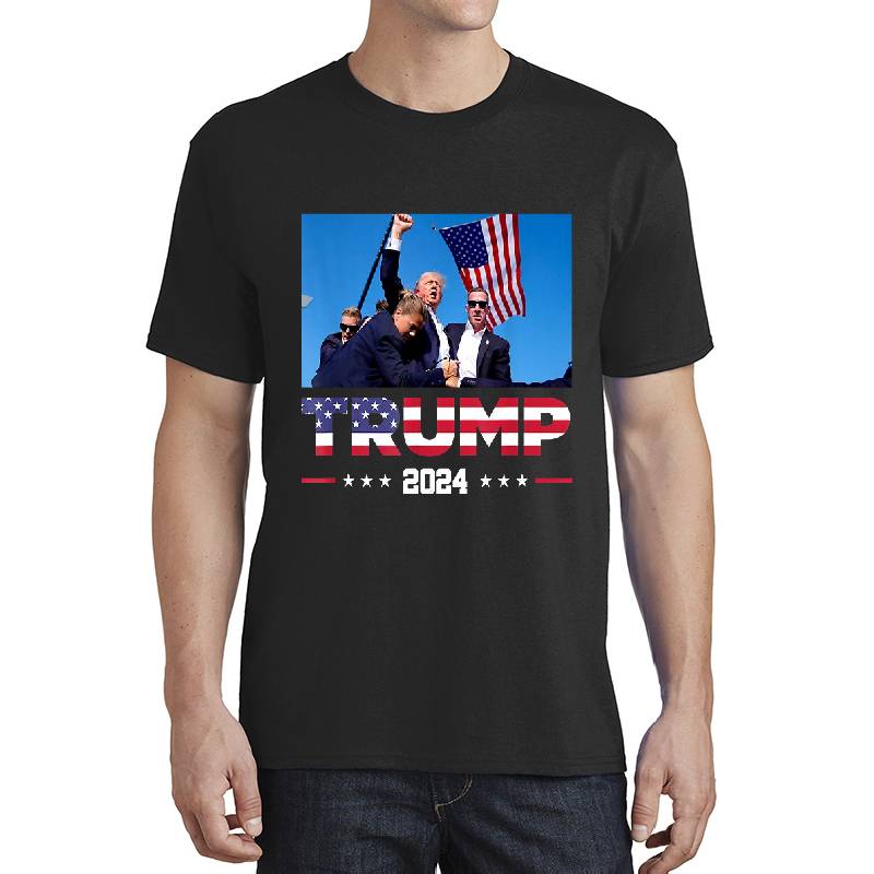 Donald Trump 2024 Survived Shot At Election Rally T-Shirt Youth Hooded Sweatshirts