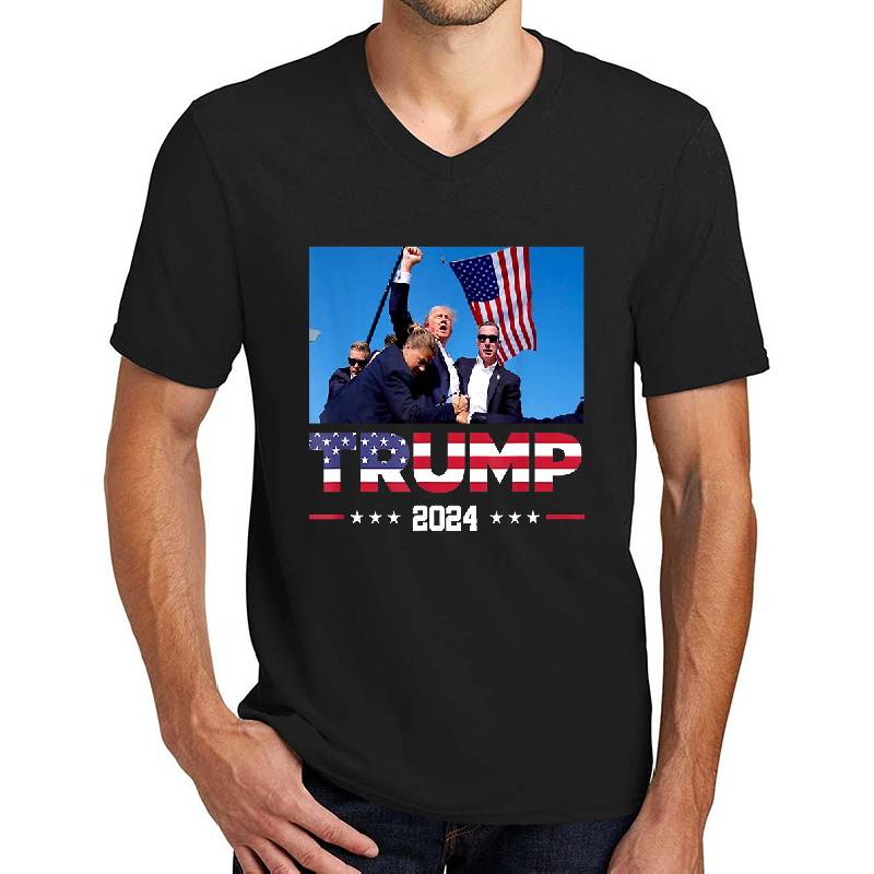 Donald Trump 2024 Survived Shot At Election Rally T-Shirt Youth Hooded Sweatshirts