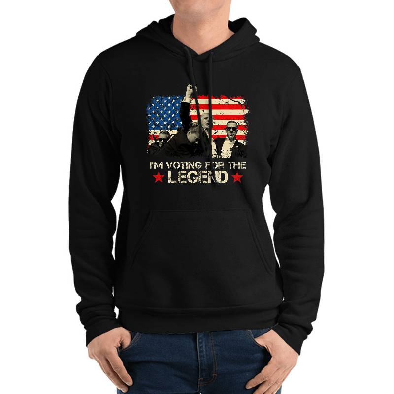 I'm Voting For The Legend Shirt For Trump Fan, American Flag Pennsylvania Gift Unisex T-shirts