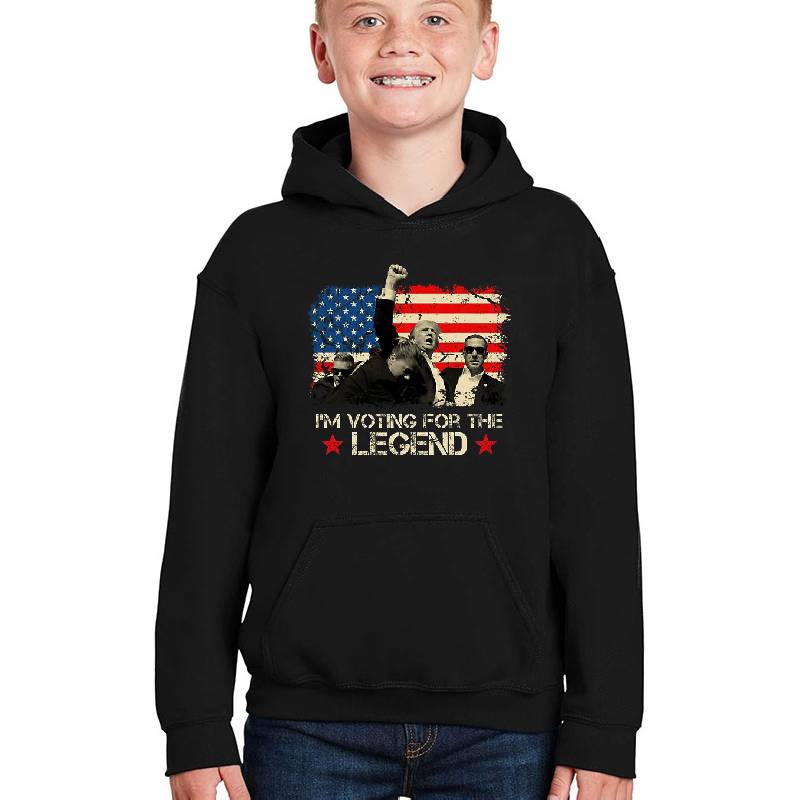I'm Voting For The Legend Shirt For Trump Fan, American Flag Pennsylvania Gift Unisex T-shirts