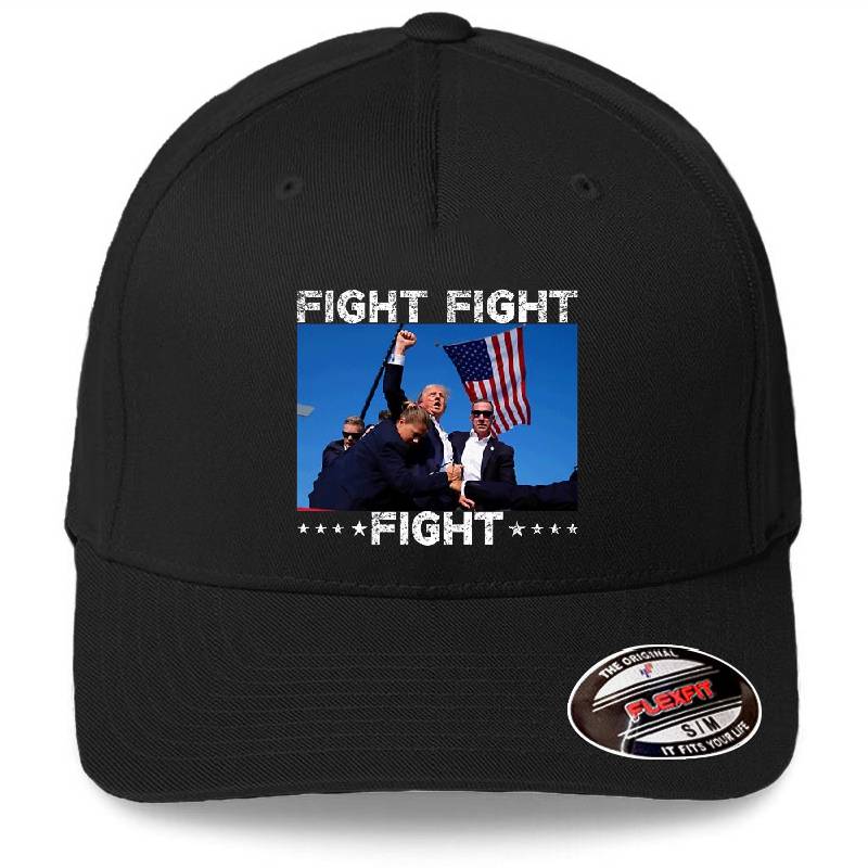 Fight Fight Fight Trump 2024 Vote Trump T-Shirt For Vote 2024, President Election 2024 Gift Premium Flat Bill Snapback Caps