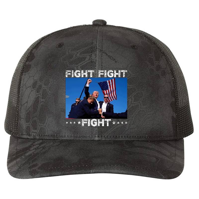 Fight Fight Fight Trump 2024 Vote Trump T-Shirt For Vote 2024, President Election 2024 Gift Premium Flat Bill Snapback Caps