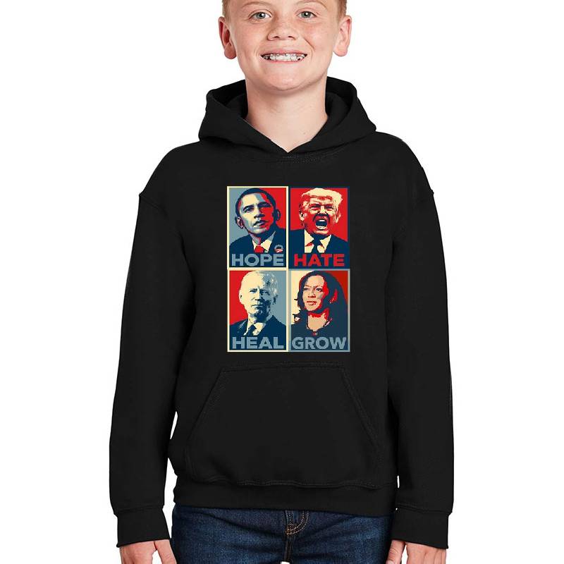 Hope Hate Heal Grow Unisex T-shirts