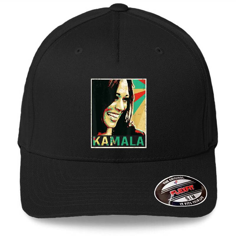 Kamala Harris 2024 Kamala For President Premium Flat Bill Snapback Caps