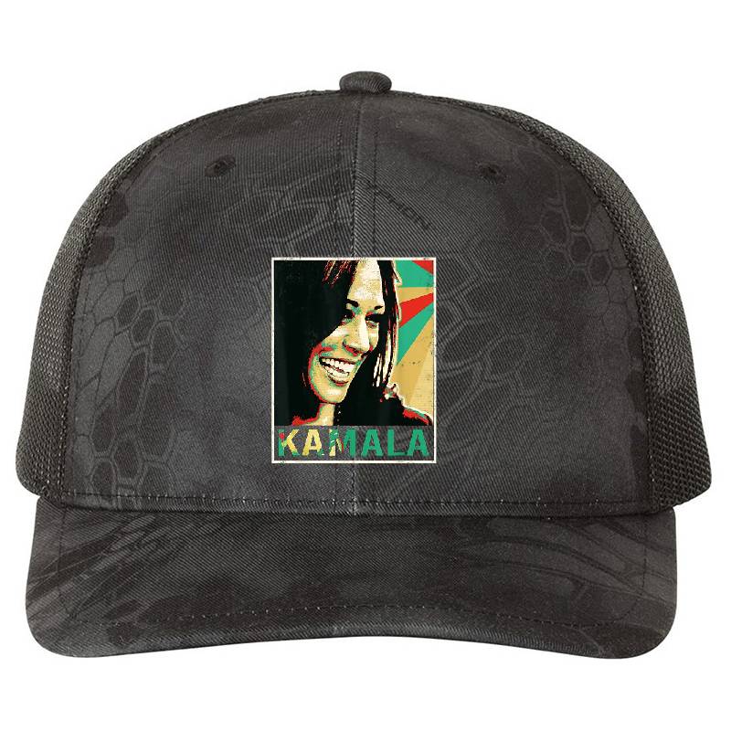 Kamala Harris 2024 Kamala For President Premium Flat Bill Snapback Caps