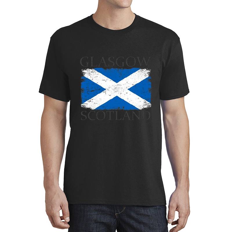 Glasgow Scotland Flag Scotland Tourist Glasgow Visitor Premium Flat Bill Snapback Caps