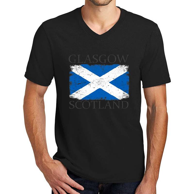 Glasgow Scotland Flag Scotland Tourist Glasgow Visitor Premium Flat Bill Snapback Caps