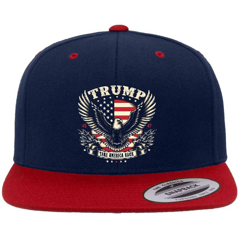 Trump Eagle with Flag Design 1 Unisex Polo Jersey Sport Shirts