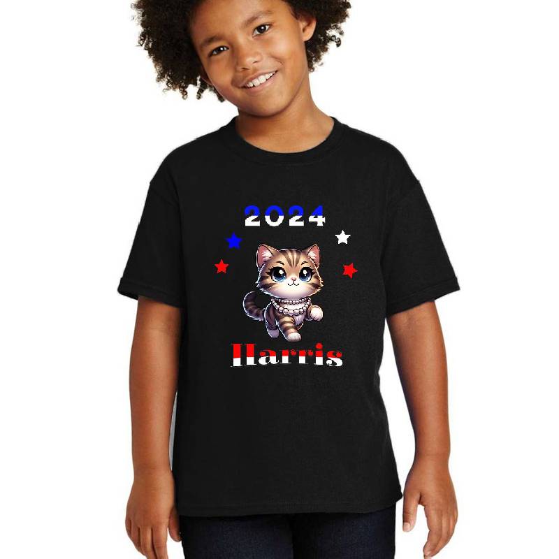 Kamala Harris 2024 Kitty wearing pearls 2 Unisex Polo Jersey Sport Shirts