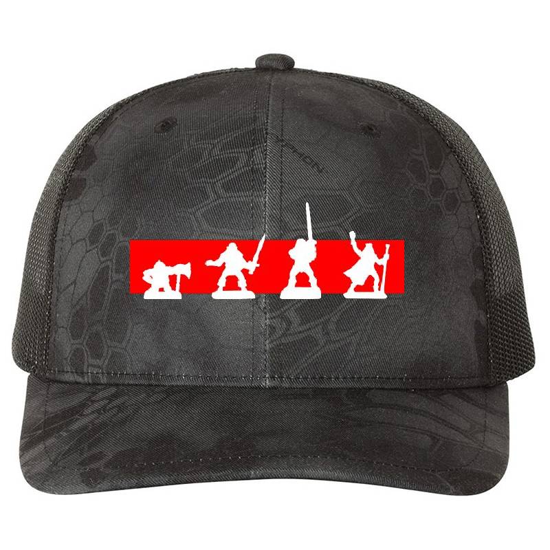 HeroQuest Heroes T-shirt Premium Flat Bill Snapback Caps