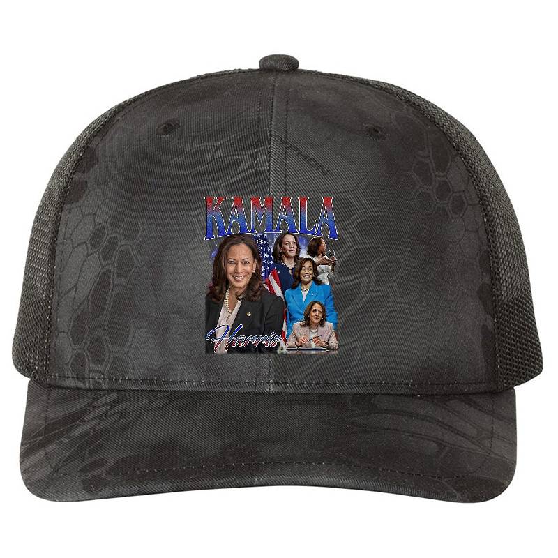 Kamala Harris Classic Homage Vintage style Premium Flat Bill Snapback Caps