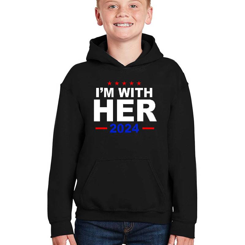 I'm With Her For Political, Gift For Harris President Election Unisex V-Neck T-Shirts