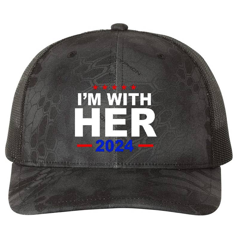 I'm With Her For Political, Gift For Harris President Election Unisex V-Neck T-Shirts