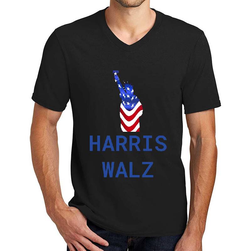 Statue of  Liberty Harris Walz Unisex Polo Jersey Sport Shirts