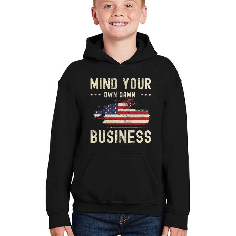 Mind Your Own Damn Business American Flag Quote 2024 Unisex Polo Jersey Sport Shirts