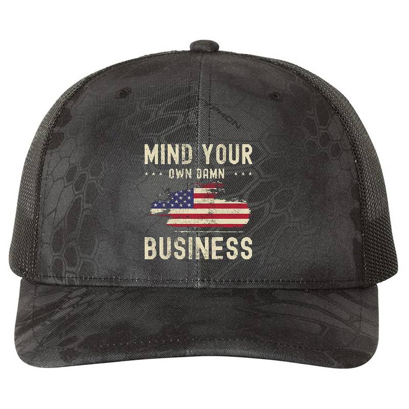 Mind Your Own Damn Business American Flag Quote 2024 Unisex Polo Jersey Sport Shirts
