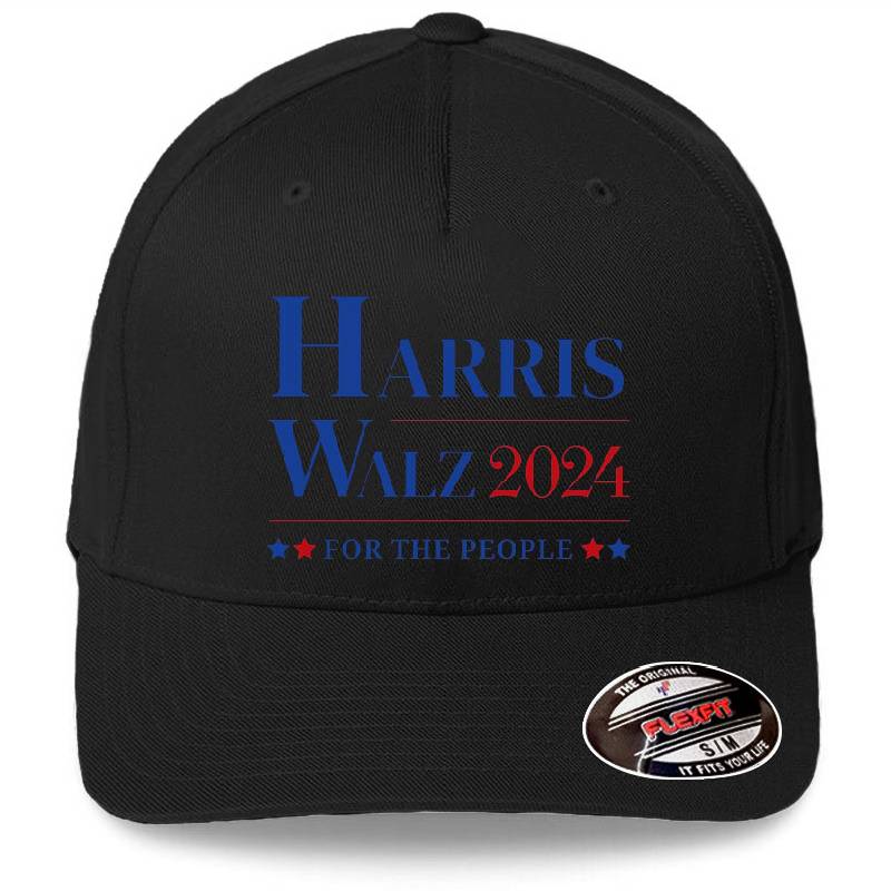 Harris Walz 2024 Premium Flat Bill Snapback Caps