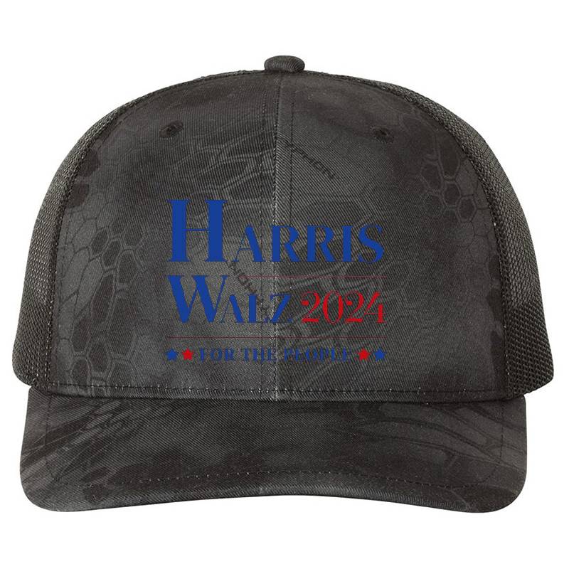 Harris Walz 2024 Premium Flat Bill Snapback Caps