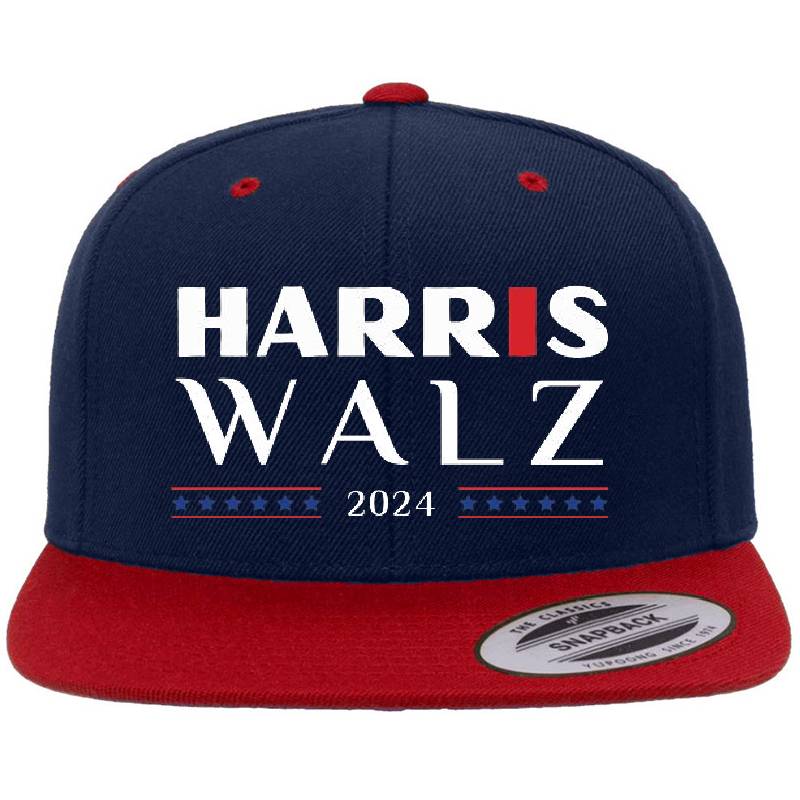 Harris Walz 2024 Election Kamala Harris Tim Walz Waltz 2024 Design Men Women T-Shirt! Richardson Premium Trucker Snapback Caps