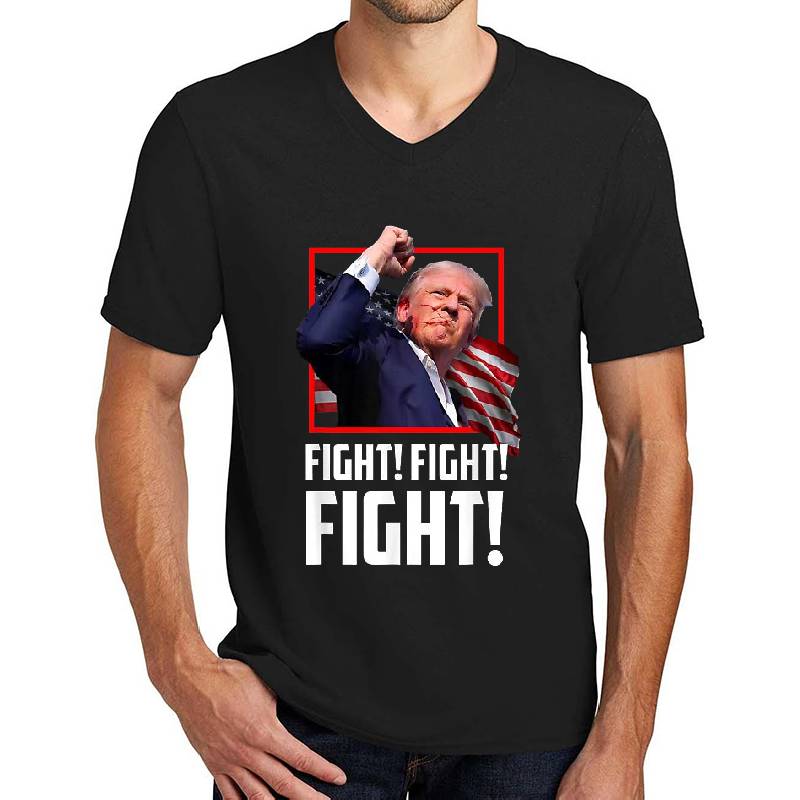 Donald Trump Fight Fighting Fighters Supporters Americans Unisex Polo Jersey Sport Shirts