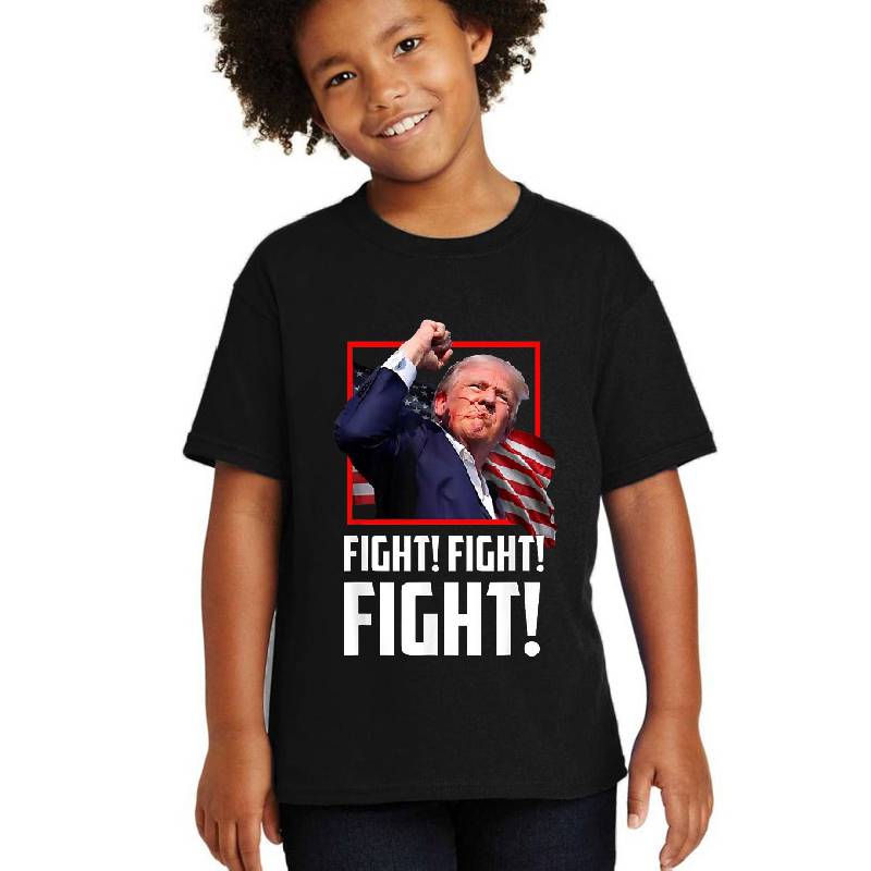 Donald Trump Fight Fighting Fighters Supporters Americans Unisex Polo Jersey Sport Shirts