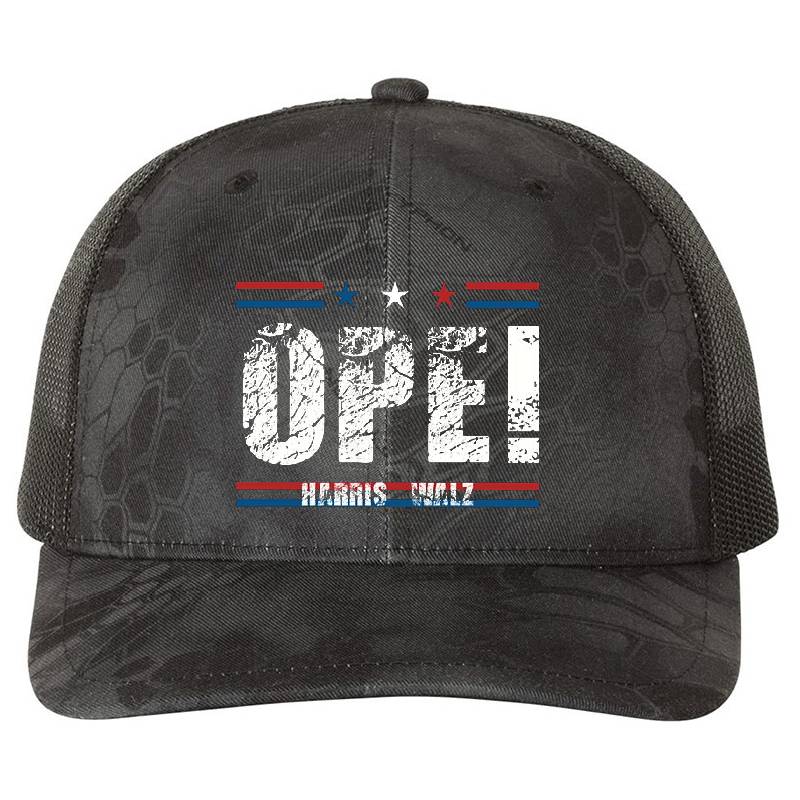 Ope Walz Tim Walz Harris Walz 2024 Premium Flat Bill Snapback Caps