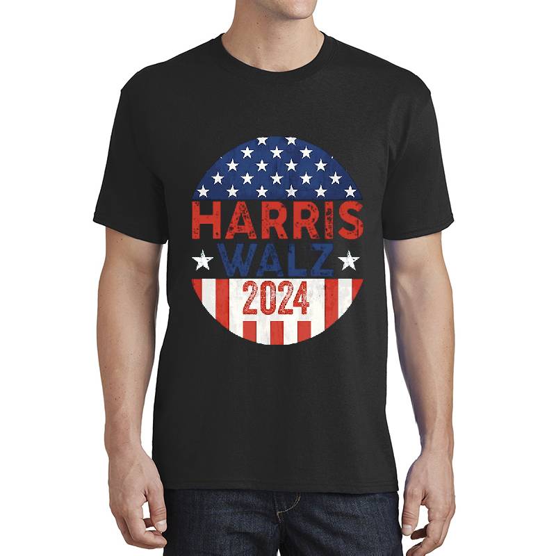 Harris Walz 2024 Kamala Harris Tim Waltz Vintage Button Richardson Premium Trucker Snapback Caps