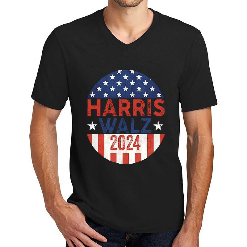 Harris Walz 2024 Kamala Harris Tim Waltz Vintage Button Richardson Premium Trucker Snapback Caps
