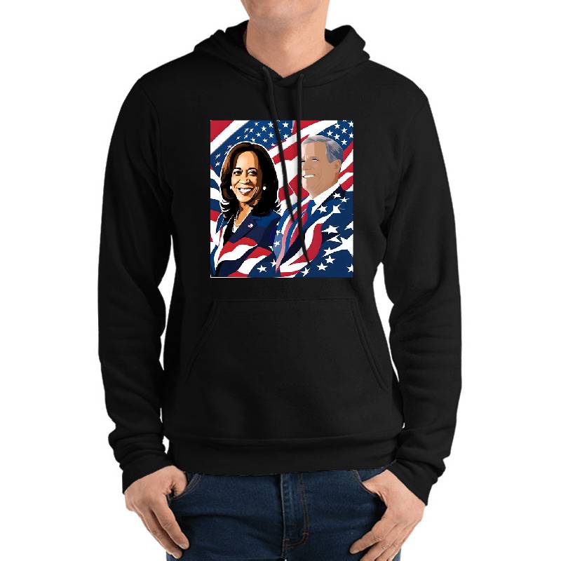 Kamala Harris 2024 Pop Art Poster | Harris Walz Election Campaign Unisex V-Neck T-Shirts