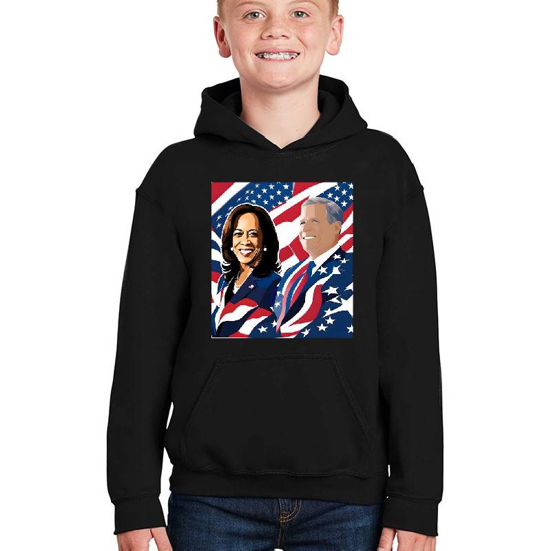 Kamala Harris 2024 Pop Art Poster | Harris Walz Election Campaign Unisex V-Neck T-Shirts