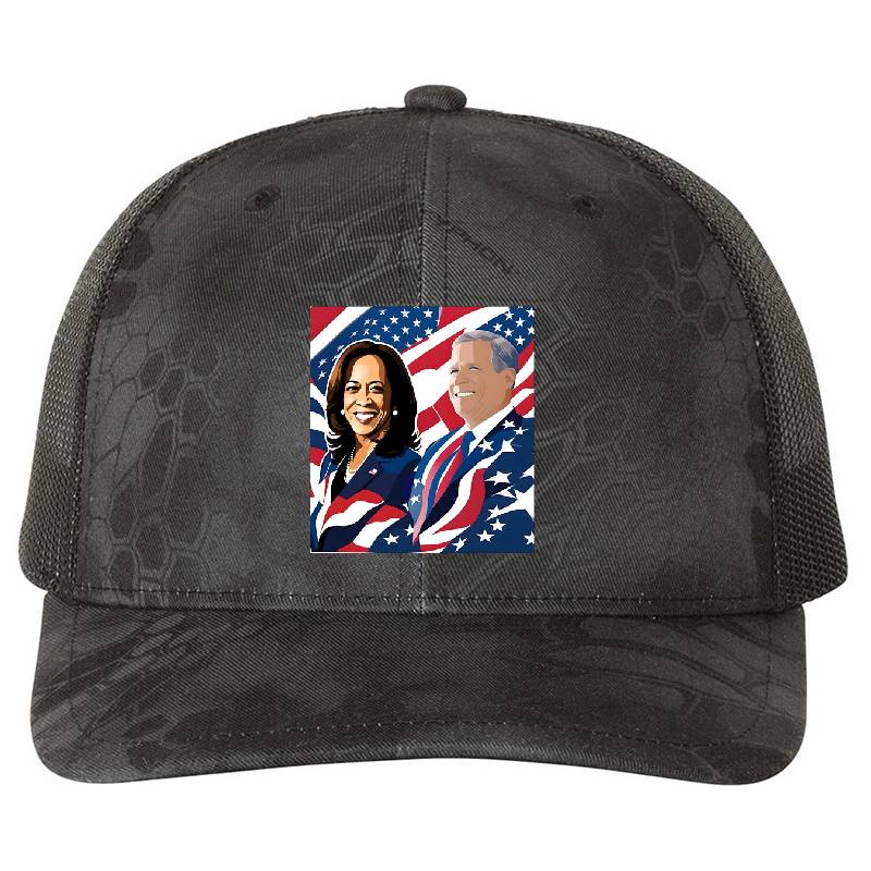 Kamala Harris 2024 Pop Art Poster | Harris Walz Election Campaign Unisex V-Neck T-Shirts