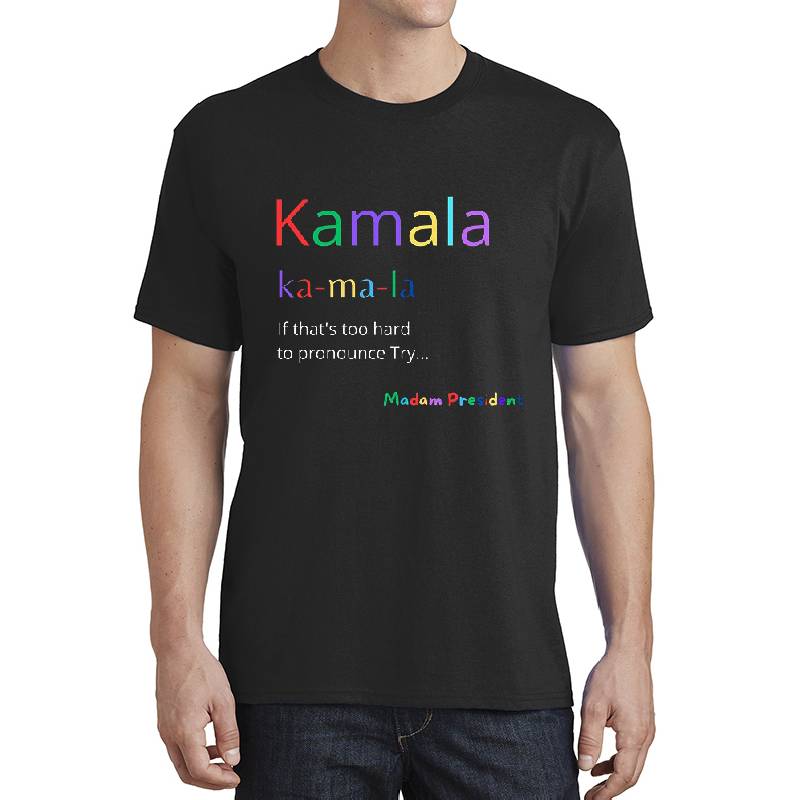 Kamala If that's too hard to pronounce try Madam President Premium Flat Bill Snapback Caps