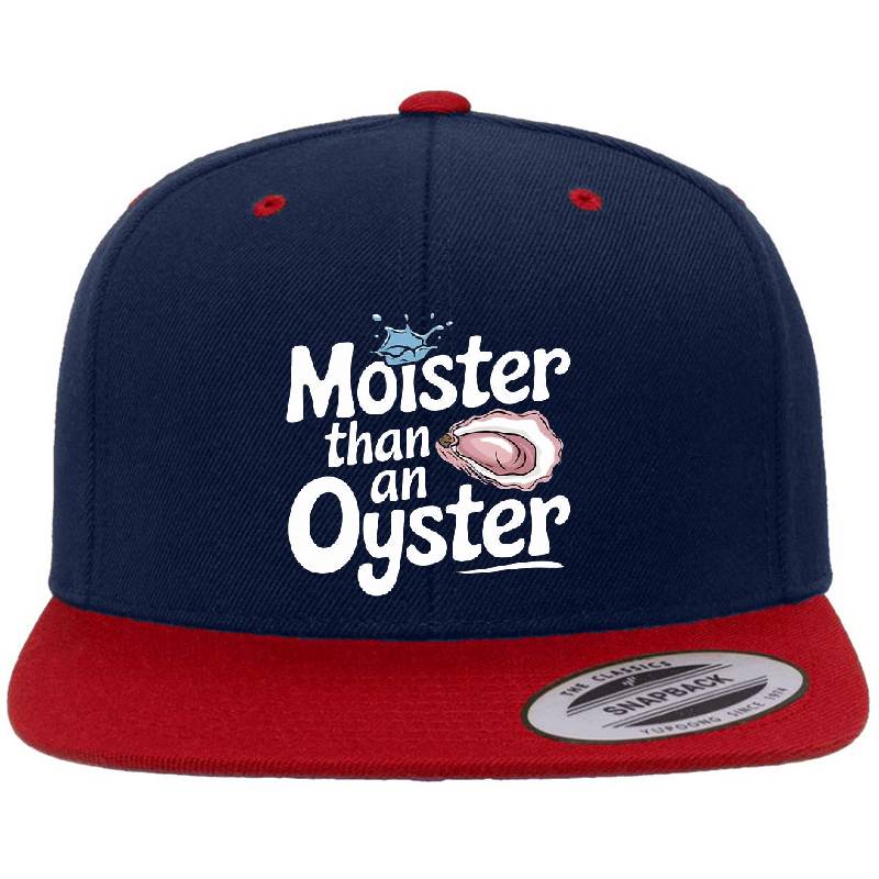 Moister Than An Oyster Shirt, Retro Funny Graphic  Cool Gift Idea Richardson Premium Trucker Snapback Caps