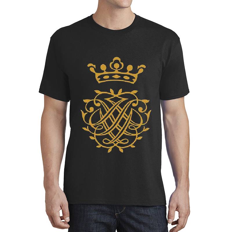 Johann Sebastian Bach - Monogram - Old Gold - RB Unisex V-Neck T-Shirts