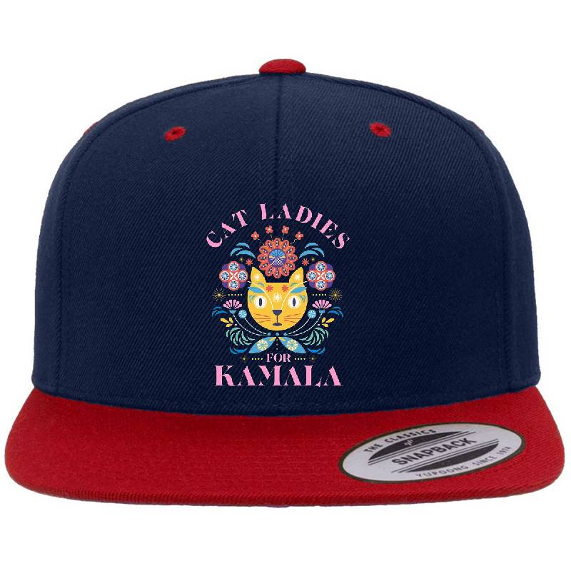 Cat Ladies For Kamala Richardson Premium Trucker Snapback Caps
