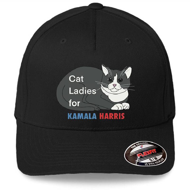 Cat Ladies for Kamala  Richardson Premium Trucker Snapback Caps