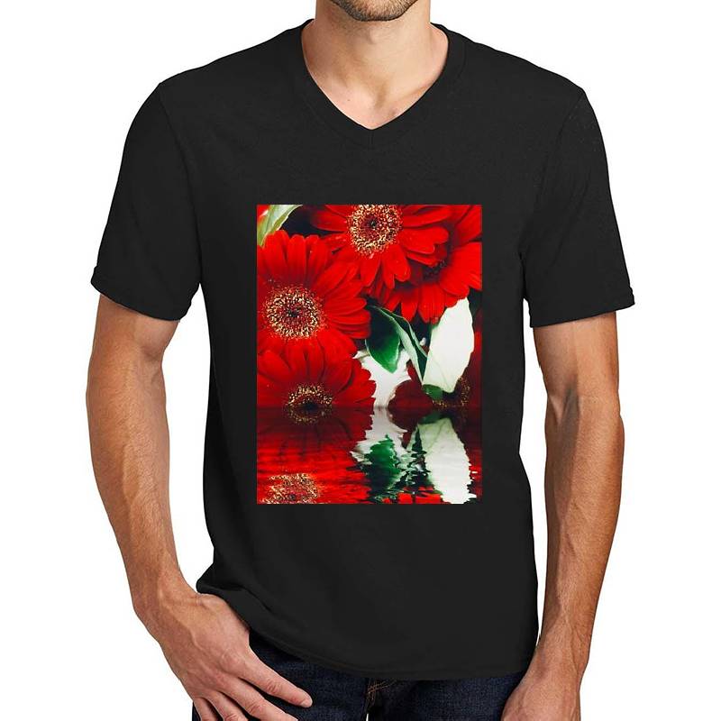 Red flowers Richardson Premium Trucker Snapback Caps