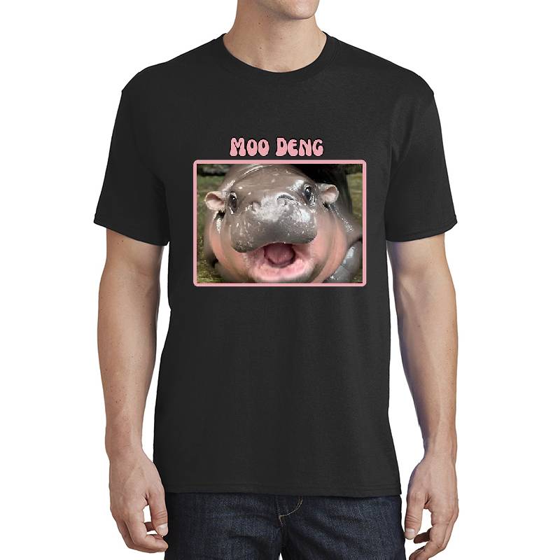 Moo-Deng hippo for hippo lovers Premium Flat Bill Snapback Caps