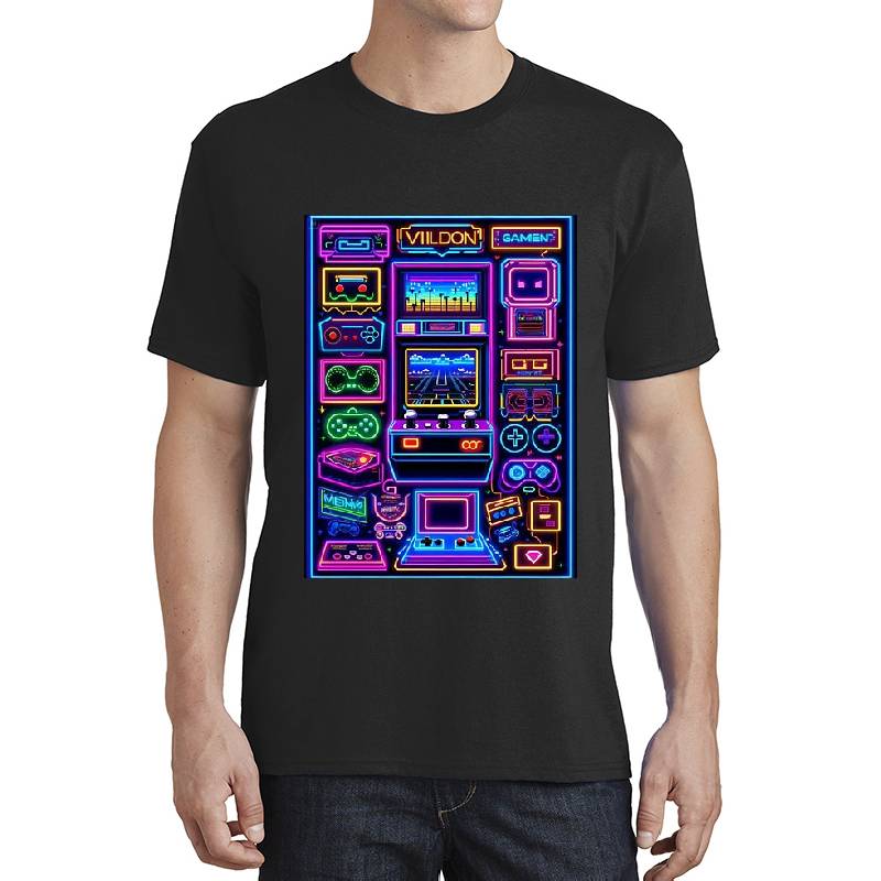 Retro Gaming Classics: A Nostalgic Journey Unisex V-Neck T-Shirts