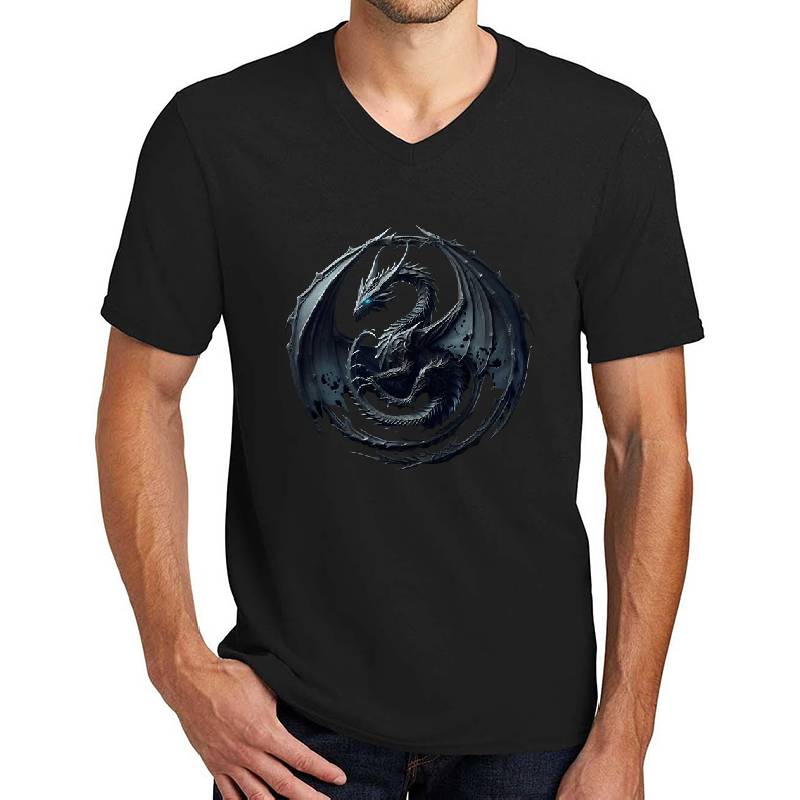  Dark Gothic Dragon Emblem Unisex Polo Jersey Sport Shirts