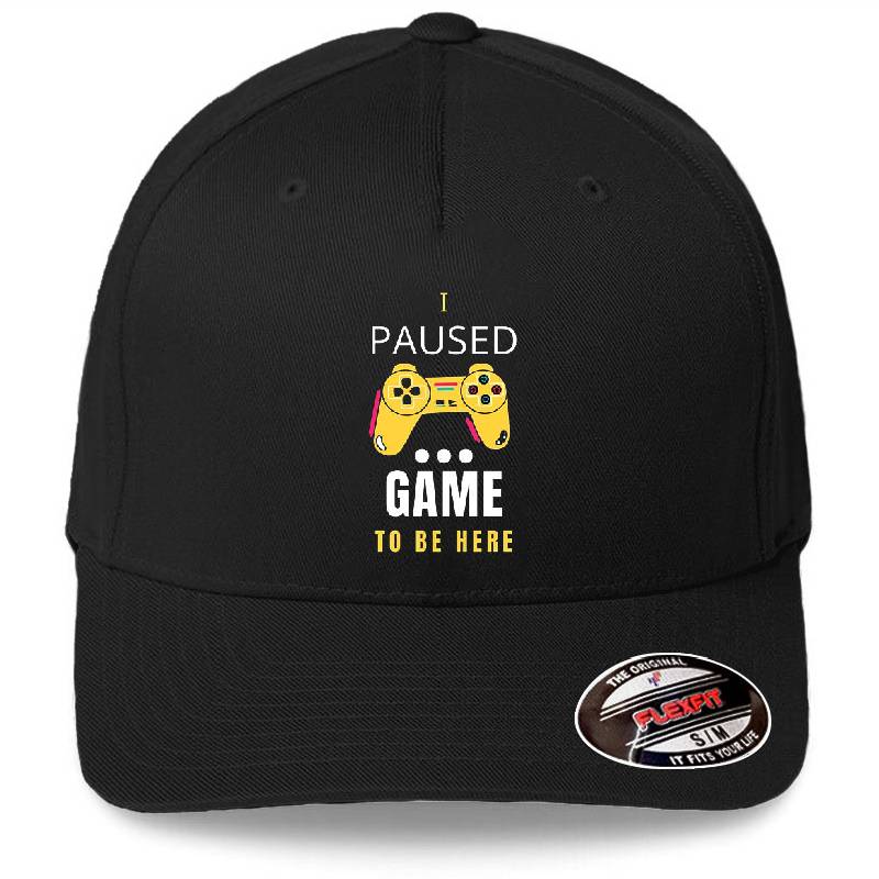 I Paused Game to Be Here – Funny Gamer Quote  Richardson Premium Trucker Snapback Caps