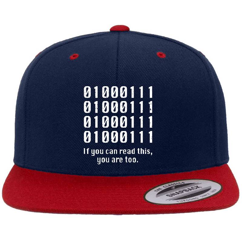 Binary Code If You Can Read This Programmer Coder Richardson Premium Trucker Snapback Caps