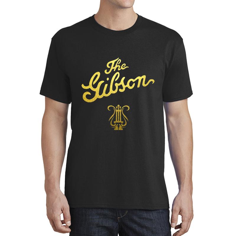 Antique Gibson Muscial Instruments Logo Unisex T-Shirt Men Black