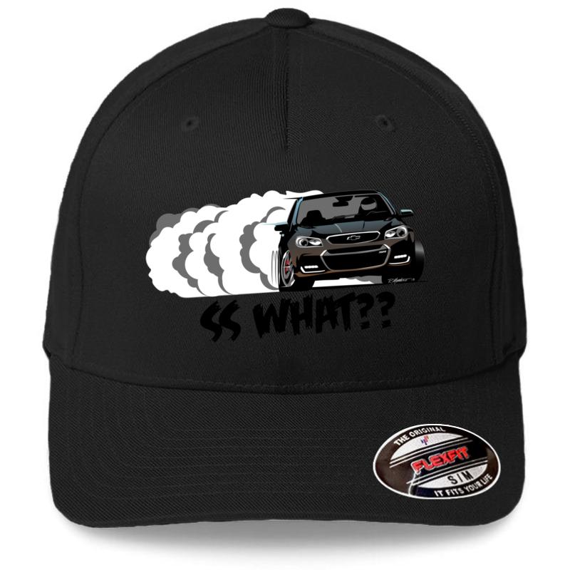 2016-17 Chevy Ss- Phantom Black Flexfit Baseball Cap  Black