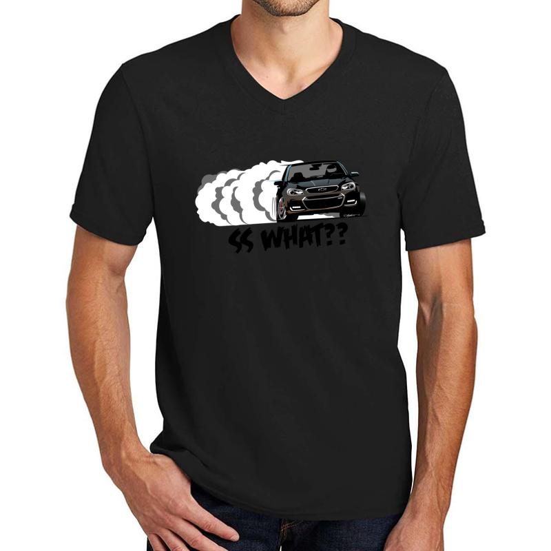 2016-17 Chevy Ss- Phantom Black Unisex V-Neck T-Shirt Men Black