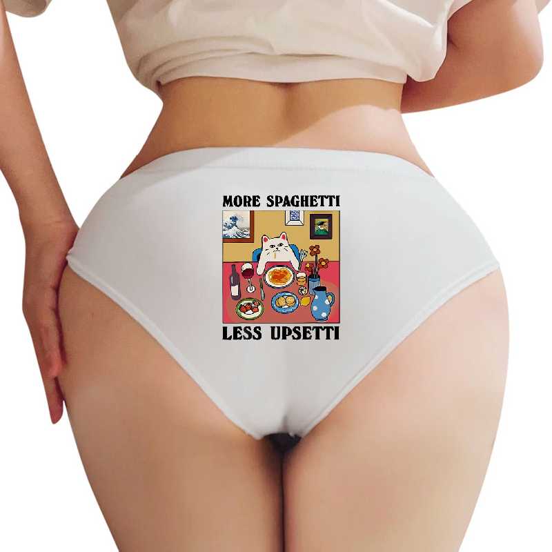 More Spaghetti Less Upsetti Funny Cute Cat Saying Quote T-Shirt designed and sold by egallagher-shop. Premium Flat Bill Snapback Caps