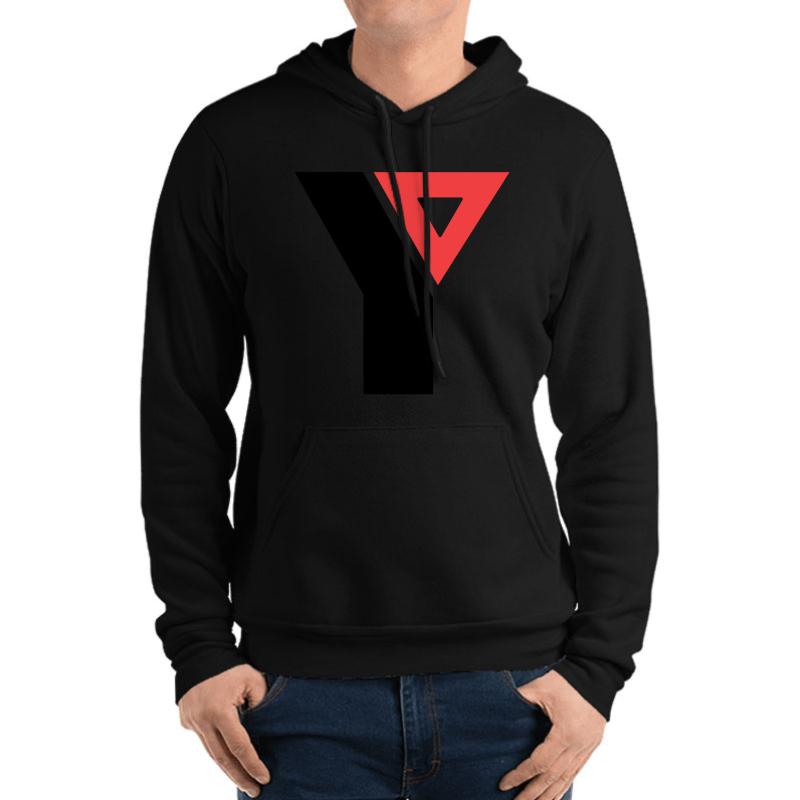 Ymca Old Logo Unisex Hooded Sweatshirt Men Black